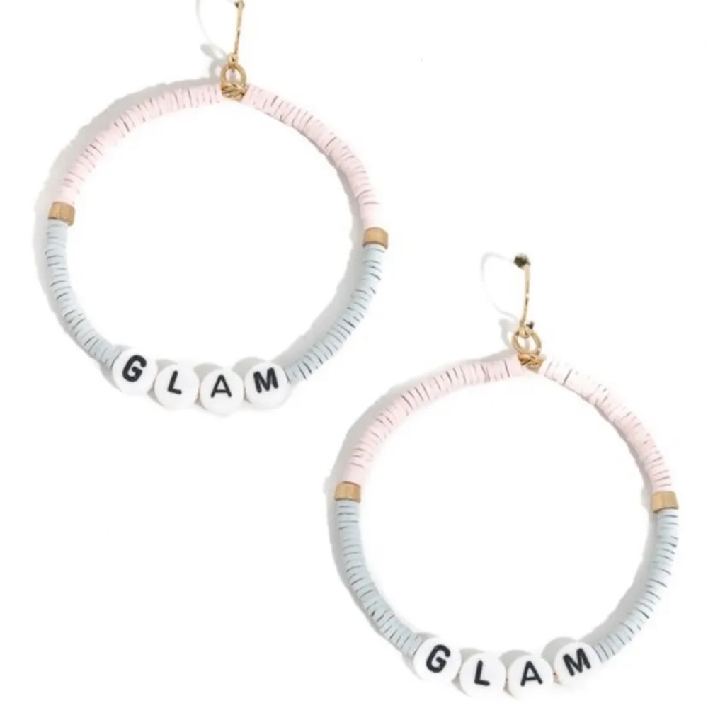 💎”Glam” Beaded Hoop Earrings💎